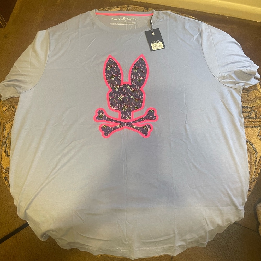 Psycho Bunny Tee / 3XL / Purple-Pink / Brand New